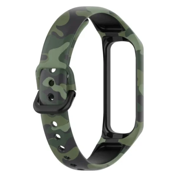 Samsung Galaxy Fit 2 R220 Uyumlu Kamuflaj Desenli Kordon Kayış - Görsel 6