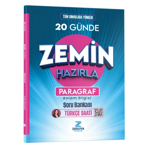 Zeduva Yayınları 2026 Türkçe Saati 20 Günde Zemin Hazırla Paragraf Anlam Bilgisi Soru Bankası - Görsel 6
