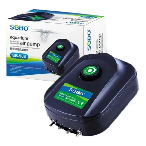 Sobo Sb-988 12 W 4 Çıkışlı Akvaryum Hava Motoru - Görsel 3