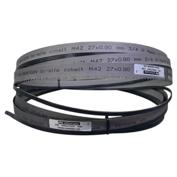 Röntgen 3mtx27mmx0,9mm Bimetal Şerit Testere 3/4 Diş -Almanya'nın İncisi-1. Kalite M-42 - Görsel 3