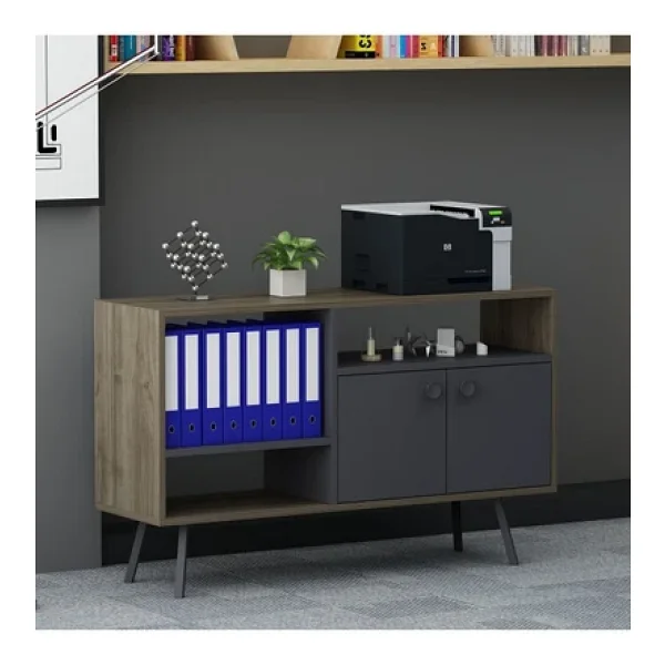 Lagomood İrony Maxi Ofis Takımı, Antrasit Ceviz - Görsel 4
