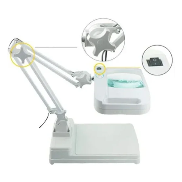 Nikula Lt-861 LED Işıklı Masa Lambası Büyüteç - Görsel 5