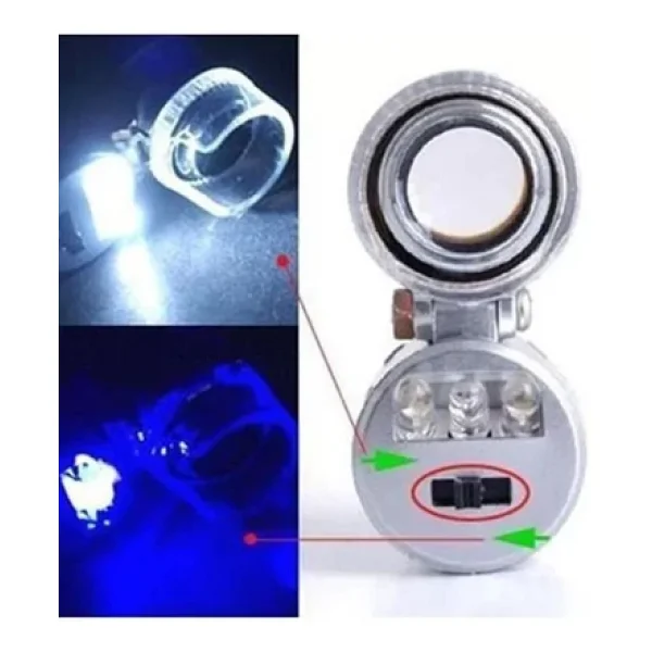 Nikula 60x Mini Cep Mikroskop LED+Uv Işık Kuyumcu Antikacı Büyüteç 9882 - Görsel 7