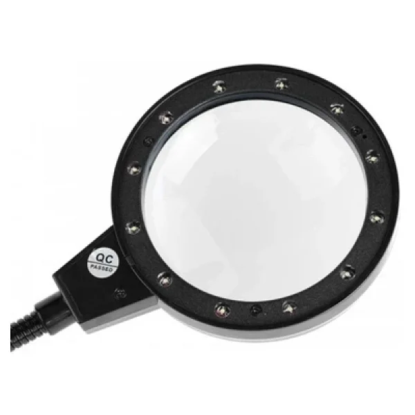 Nikula 12 LED Işıklı Clipsli Masa Lambası Büyüteç - Görsel 7