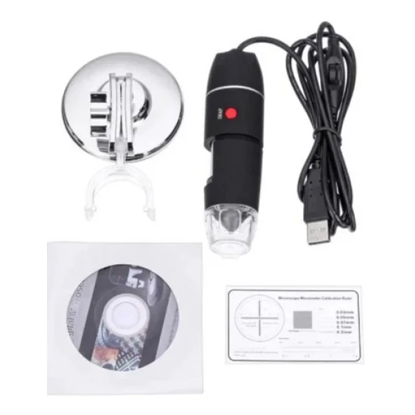 Bosile 500x Dijital USB Mikroskop Zoom Büyüteç 2mp 8 Ledli Metal Stand - Görsel 5