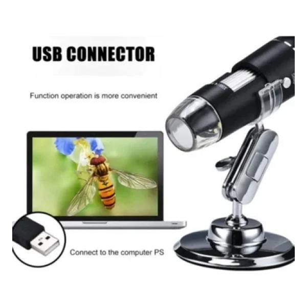 Bosile 500x Dijital USB Mikroskop Zoom Büyüteç 2mp 8 Ledli Metal Stand - Görsel 7