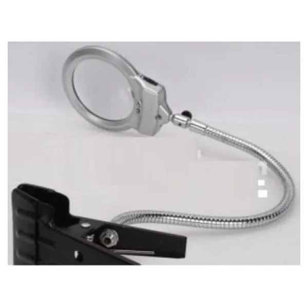 Bosile Ayarlanabilir Başlıklı LED Işıklı Büyüteç 90mm-Mg15120a - Görsel 4