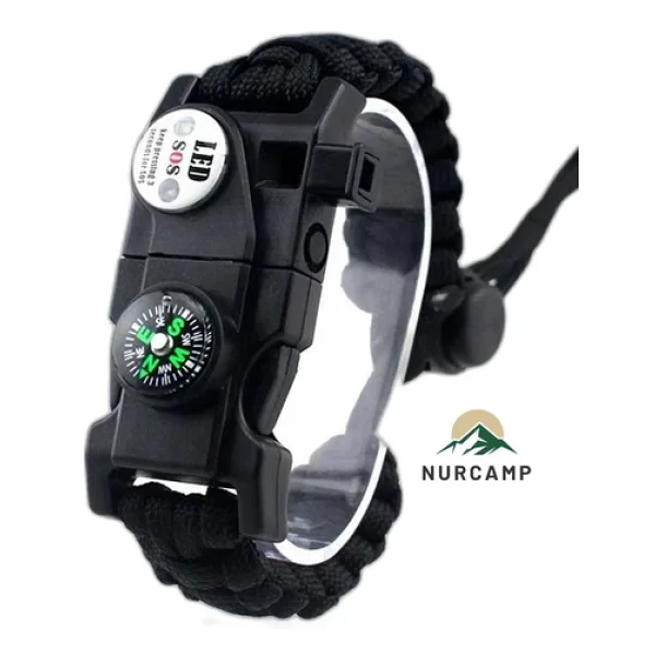 Nurcamp Paracord Kamp Bileklik Hayatta Kalma Bilekliği - Görsel 3