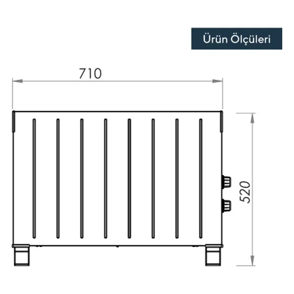 Kumtel Hc-2948 2000 W Fanlı Konvektör Isıtıcı - Görsel 3