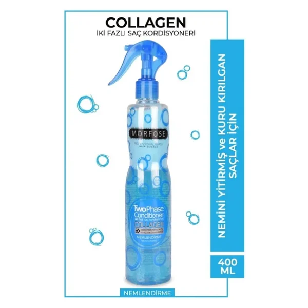 Morfose Kolajen İki Fazlı Kondisyoner 400 Ml Fön Suyu - Görsel 4