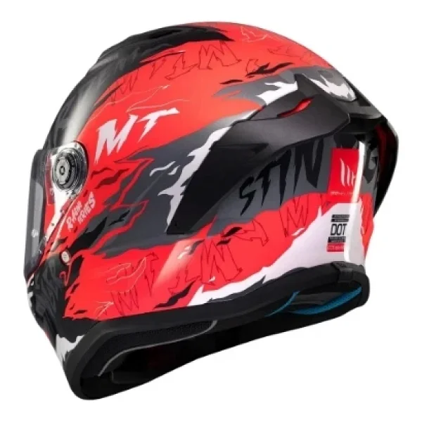 Mt Stinger 2 Ardent Kırmızı Siyah Full Face Motor Kaskı - Görsel 3
