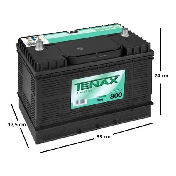 Tenax 12 V 105 Ah 800 A En Akü - Görsel 2