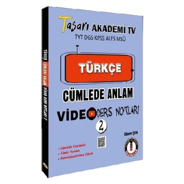 Tasarı Tyt Dgs Kpss Aless Msü Türkçe Cümlede Anlam Video Ders Notları - Görsel 4