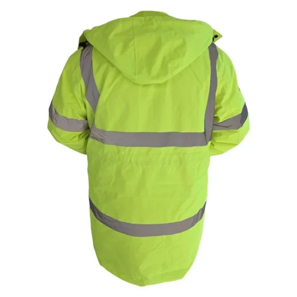 Kapitone Astar Reflektörlü İş Güvenliği Parka Mont XL - Görsel 4