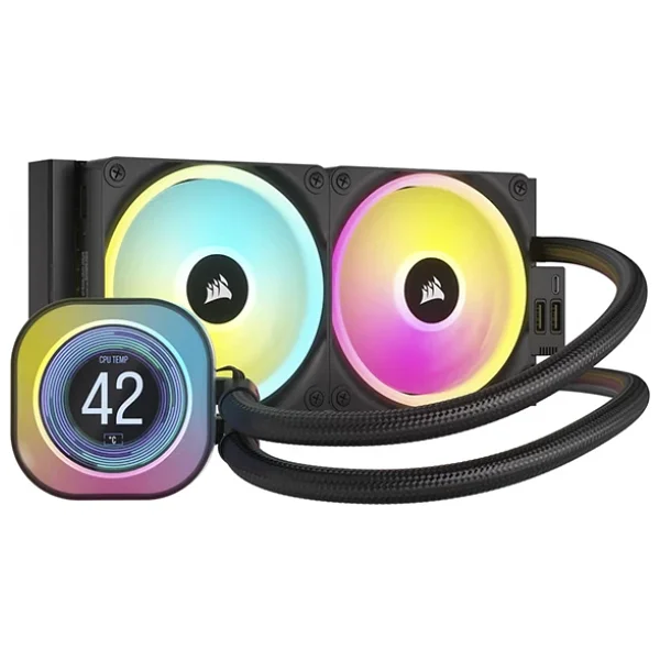 Corsair İcue Link H100i Lcd Cw-9061007-Ww 240 Mm İşlemci Sıvı Soğutucu - Görsel 3