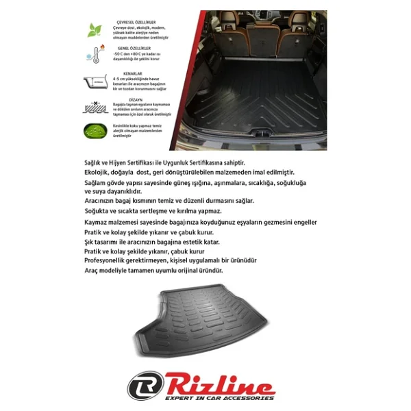 Rizline Hyundai Accent Era 2006-2012 3d Paspas+Bagaj Havuzu Seti - Görsel 5