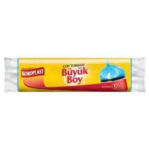 Koroplast Güçlü Büyük Boy Çöp Poşeti 10'lu - Görsel 4