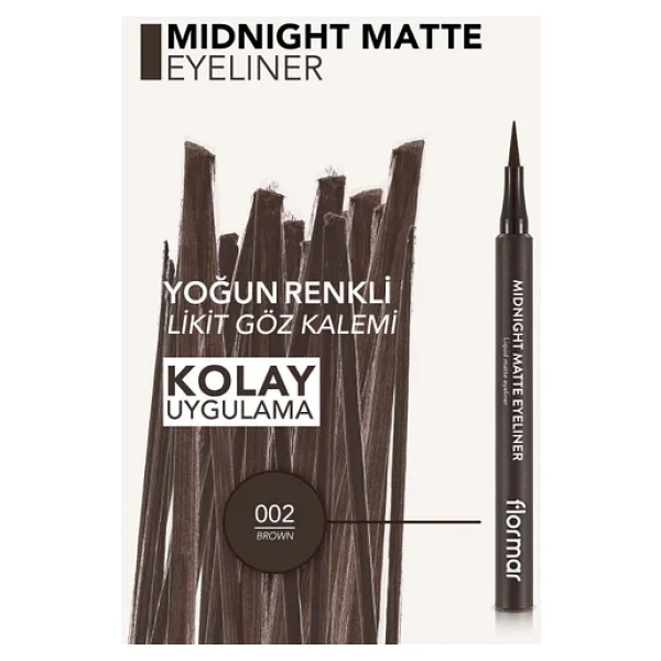 Flormar Midnight Matte Kalem Eyeliner - Görsel 5