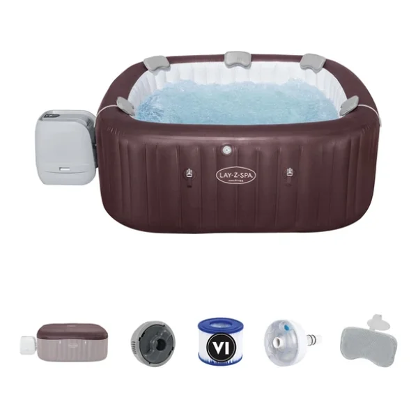 Bestway Lay-Z-Spa 6001u Maldives 201x201x80 Cm Kare Şişme Jakuzi - Görsel 3