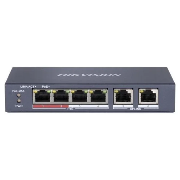 Hikvision Ds-3e0106p-E/M 4 Port 10/100 Mbps Poe Switch - Görsel 6
