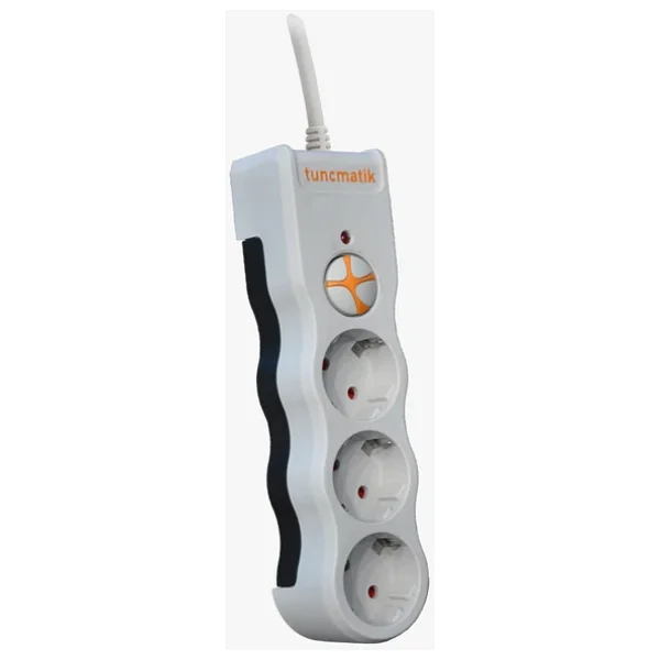 Tunçmatik Powersurge 3 Tsk19009 1050 Joule Anahtarlı Beyaz 1.5 M 3'lü Akım Korumalı Priz - Görsel 7