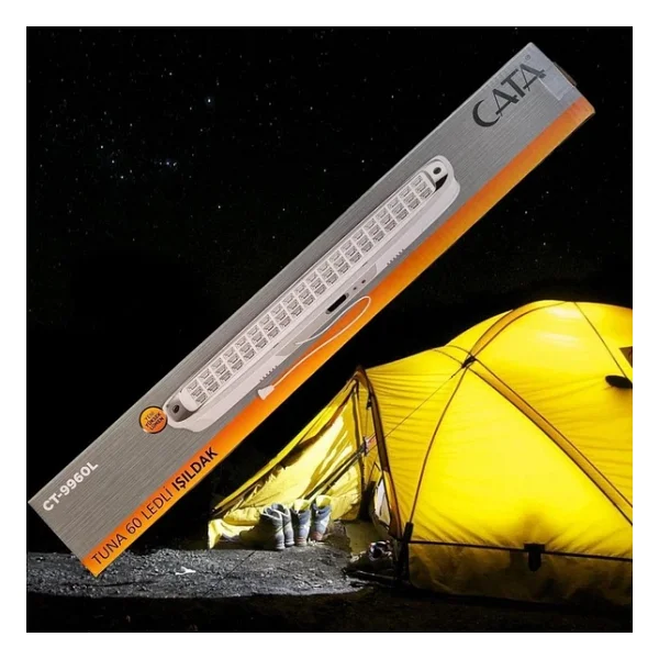 Cata Ct-9960 60 Ledli Şarjlı Işıldak - Görsel 4