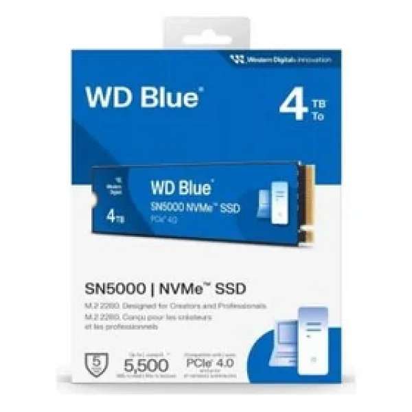 Western Digital Blue Sn5000 Wds400t4b0e Pcı-Express 4.0 4 TB M.2 SSD - Görsel 6