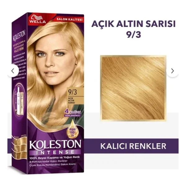 Koleston Intense 9.3 Açık Altın Sarısı Saç Boyası - Görsel 5