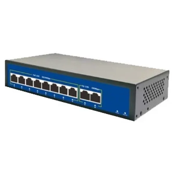 8 Port 10/100/1000mbps 8+2 Gigabit Poe Switch - Görsel 4