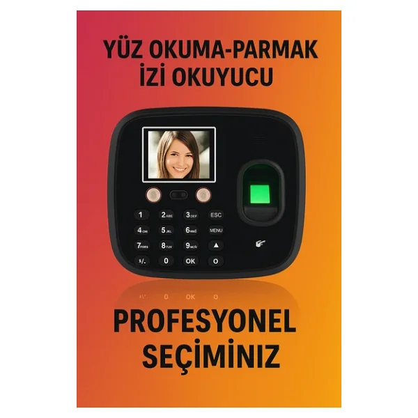 Kablosuz-Wi-Fi Yüz Okuma Personel Takip-Web Giriş-Çıkış Programı (10 Kart Hediyeli) - Görsel 2
