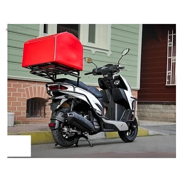 Rks Vrs 125 Kızaklı Kurye Çanta Demiri Ergoline Sürgülü Pizzacı Paket Demiri Supermoto - Görsel 3