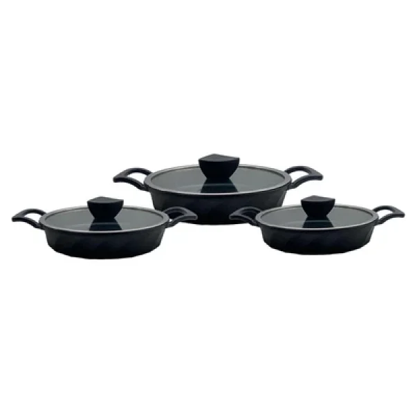 Amboss Vento 18-20-22 Cm 6 Parça Titanyum Sahan Seti - Görsel 4