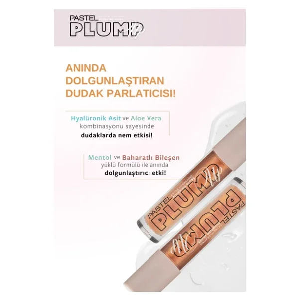 Pastel Plump Up Extra Hydrating Dolgunlaştırıcı 213 Honey Dudak Parlatıcısı - Görsel 7