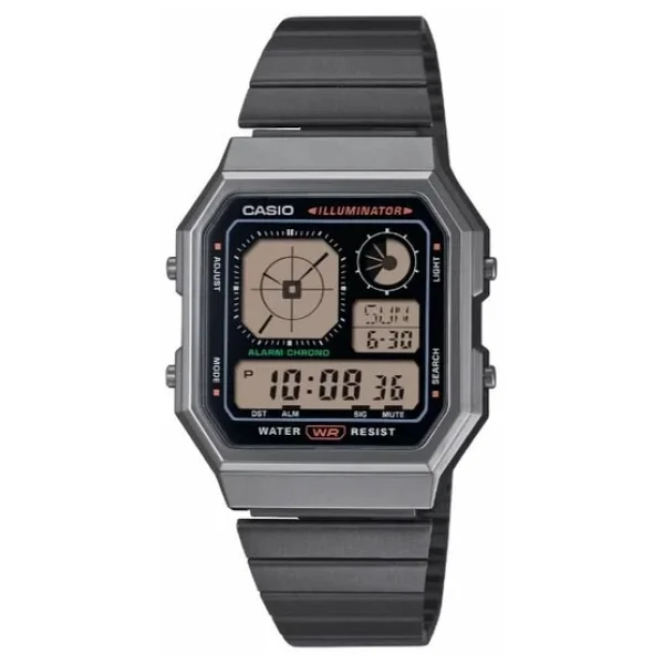 Casio Standart A130wegg-1adf Siyah-Gri Kol Saati - Görsel 6