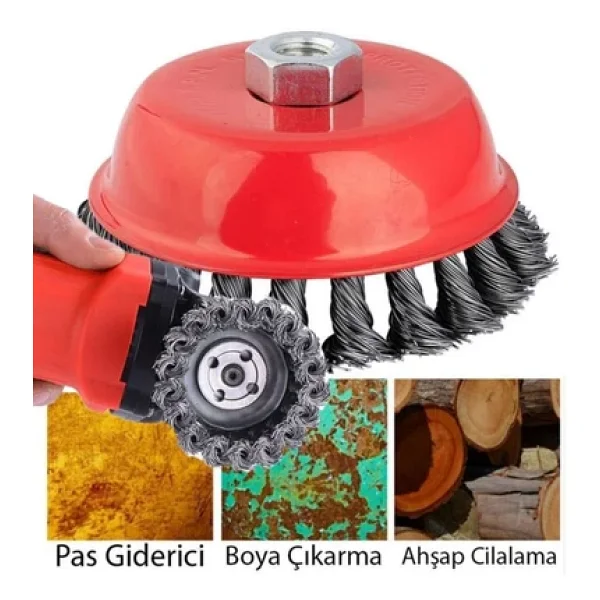 Gfb 5131 Burgulu Çanak Fırça 75 Mm - Görsel 3