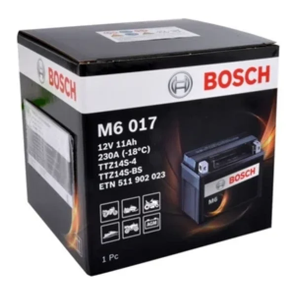 Bosch M6 017 12 V 11 Ah 230 A En Motosiklet Aküsü - Görsel 3