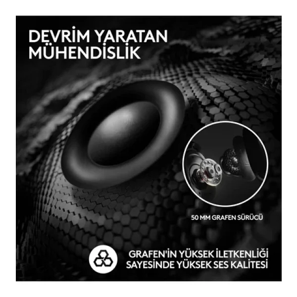 Logitech G Pro X 2 Lightspeed Beyaz 7.1 Kablolu/Kablosuz Kulak Üstü Oyuncu Kulaklığı - Görsel 7