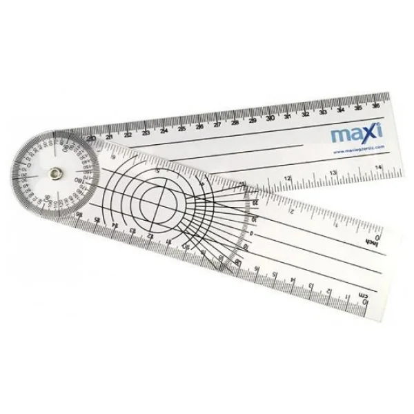 Maxi Cep Gonyometresi , Cetvel Gonyometre 20 Cm - Görsel 6
