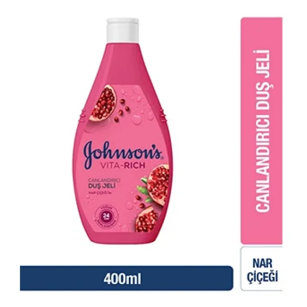 Johnson's Vita-Rich Nar Çiçeği Duş Jeli 400 Ml - Görsel 5