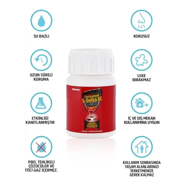 Chrysamed S - Delta Ec Haşere İlacı 50 Ml - Görsel 5