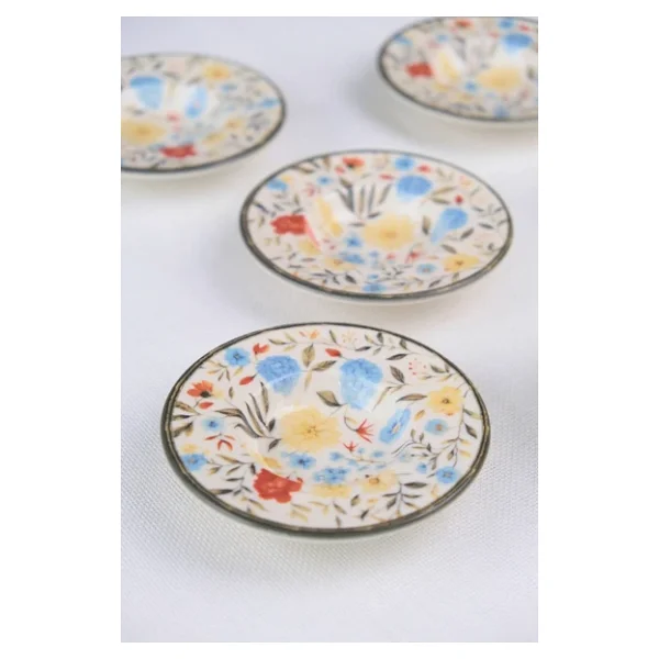 Tabak Evi Porselen Fiori Çay Tabağı Seti 12cm 6 Parça Bns6ctprs1217 - Görsel 4