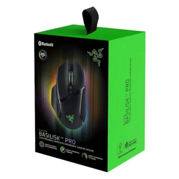 Razer Basilisk V3 Pro RGB Optik Kablolu/Kablosuz Oyuncu Mouse - Görsel 6