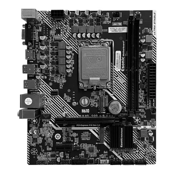 Esonic H610da1 Intel H610 3200 MHz DDR4 Soket 1700 Matx Anakart - Görsel 2