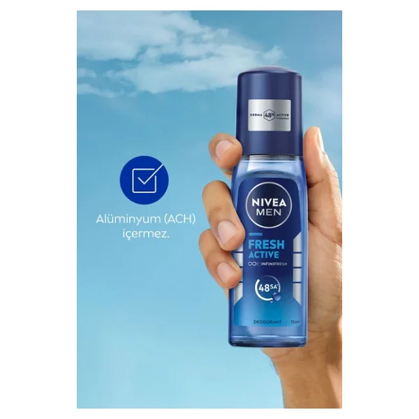 Nivea Men Fresh Active 75 Ml Erkek Deodorant - Görsel 6