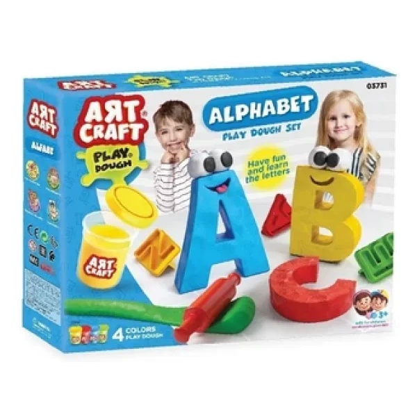 Art Craft Alfabe Oyun Hamuru Seti 224 Gr 03731 - Görsel 5