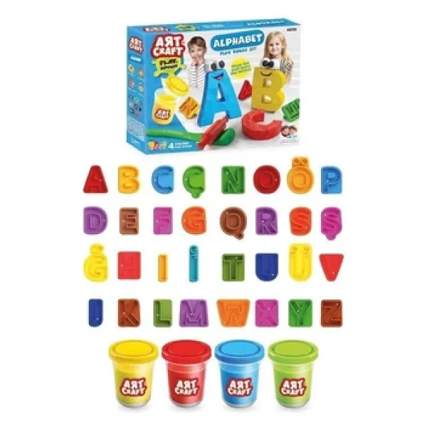 Art Craft Alfabe Oyun Hamuru Seti 224 Gr 03731 - Görsel 6