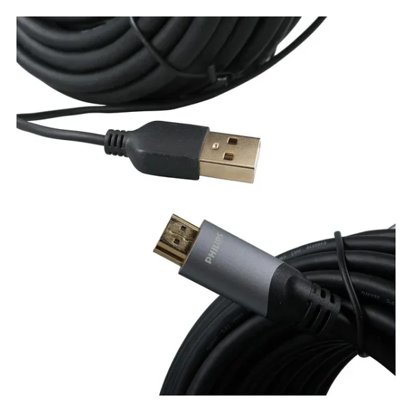 Philips Swl6122b/93 4K 60 Hz 15 Metre USB Güç Kablolu Hdmı Görüntü Kablosu - Görsel 3