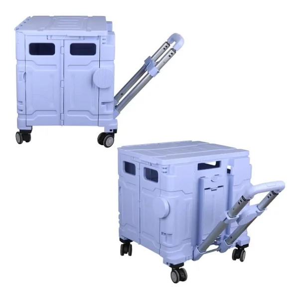 Sunup Sn-26967 Katlanabilir Market Pazar Kamp Tekerlekli Alışveriş Arabası 60kg Kapasiteli - Görsel 5
