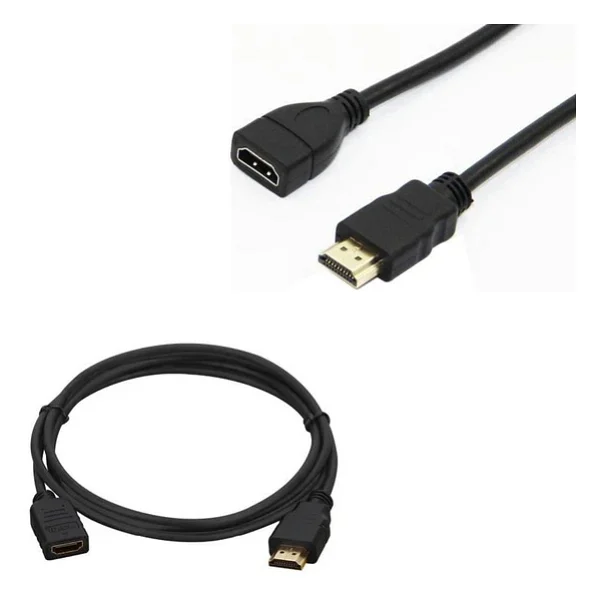Hdmı Kablo Erkek-Dişi 30 Cm Uzatma Mini HD Recevier İçin - Görsel 2