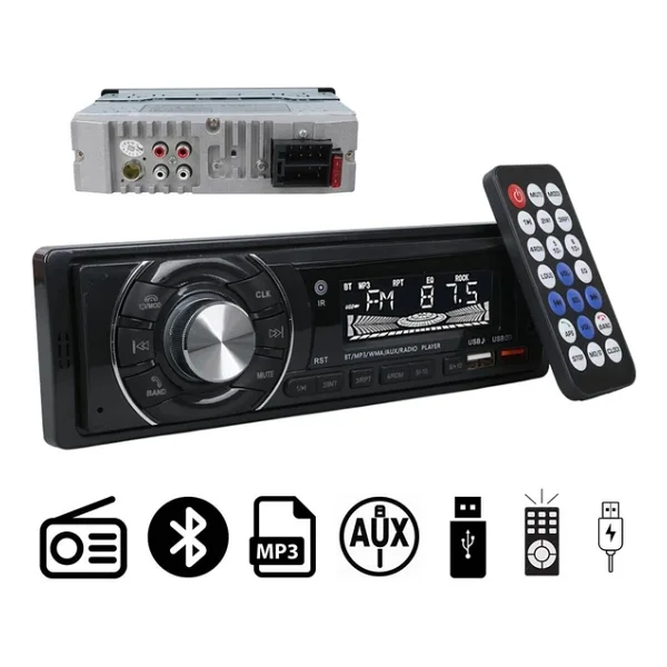 Carstar Cs-950 Çift Usb/Sd/Fm/Aux/Bluetooth Kumandalı Oto Teyp 4X60 Watt - Görsel 6